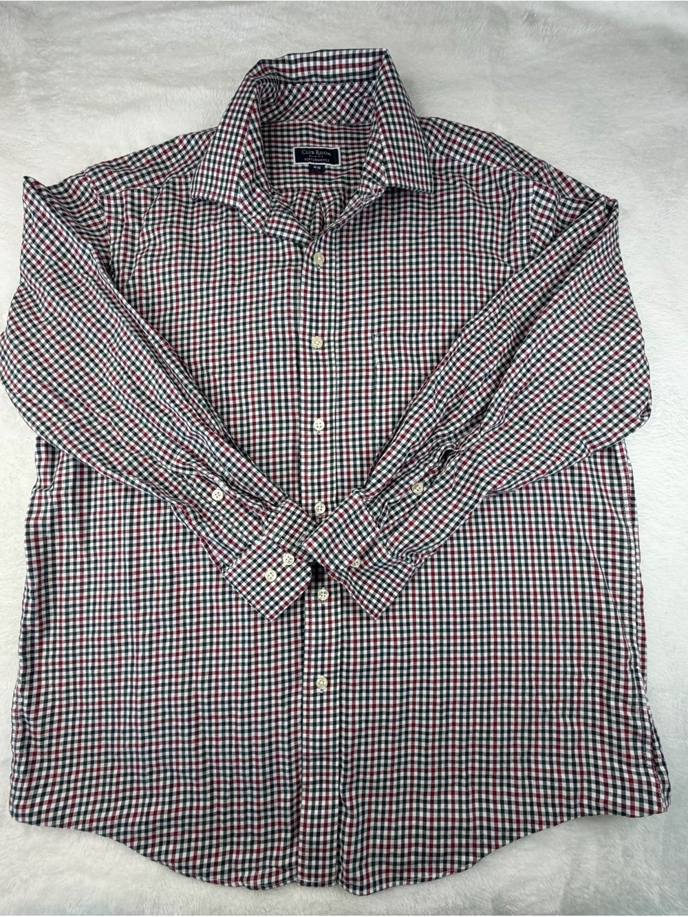 Club Room Men's Multi-Color Gingham Button-Down Shirt